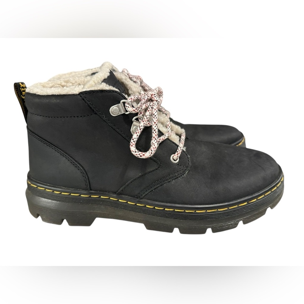 Dr Martens Bonny Boots Womens Size 11 Faux Shearling Lined Casual Black Grunge - Picture 1 of 8